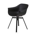 Dining chair Swivel - Black/Black
