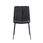Dining chair Chamfer Anthracite - Anthracite/Black