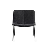 Lounge chair Chamfer Anthracite - Anthracite/Black