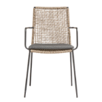 Chair Riva - walnut/black - charcoal